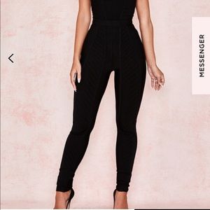 House of CB ‘Renee’ Black Bandage Leggings